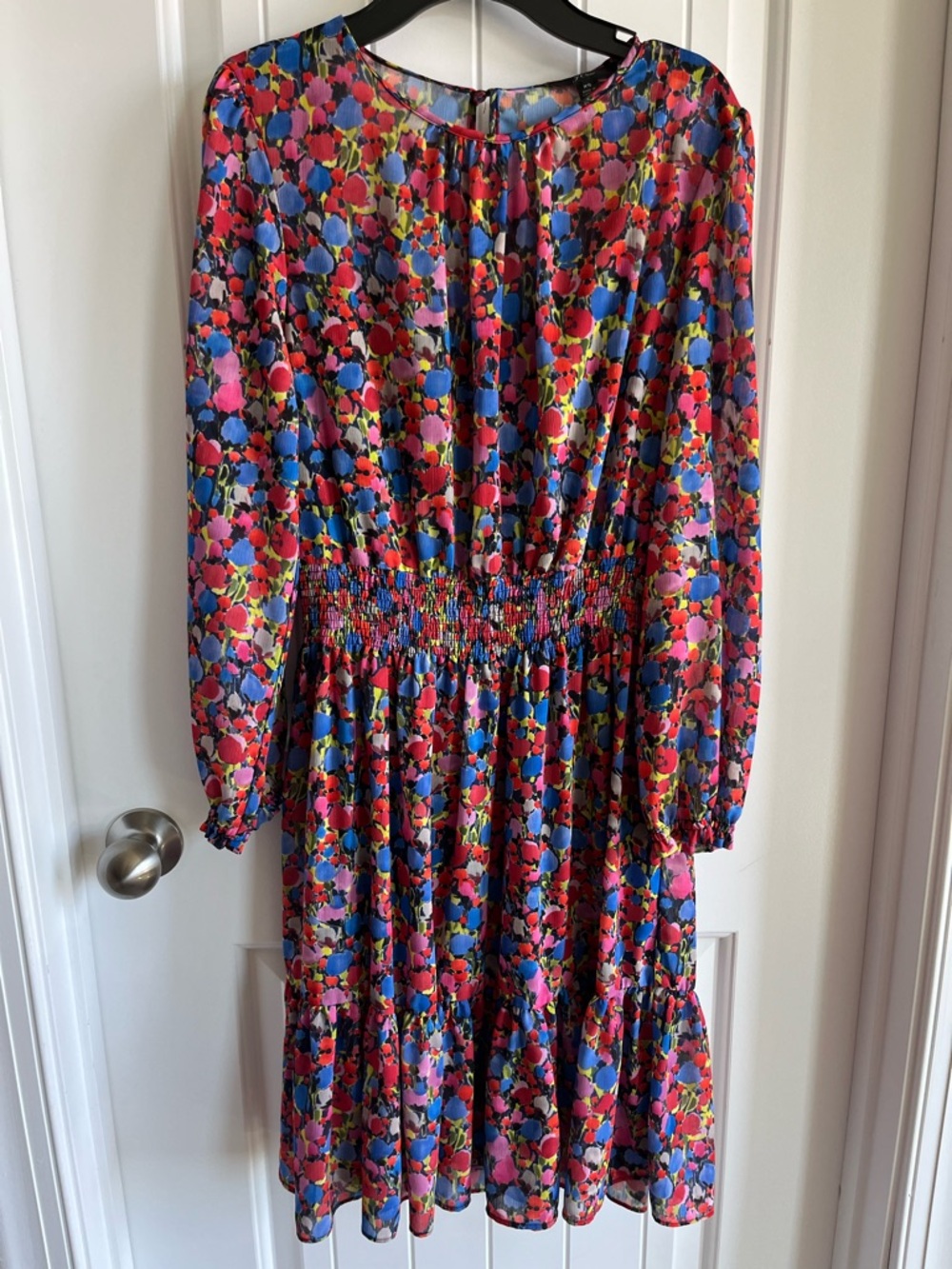 J. Crew Bright Multi-Color Floral dress